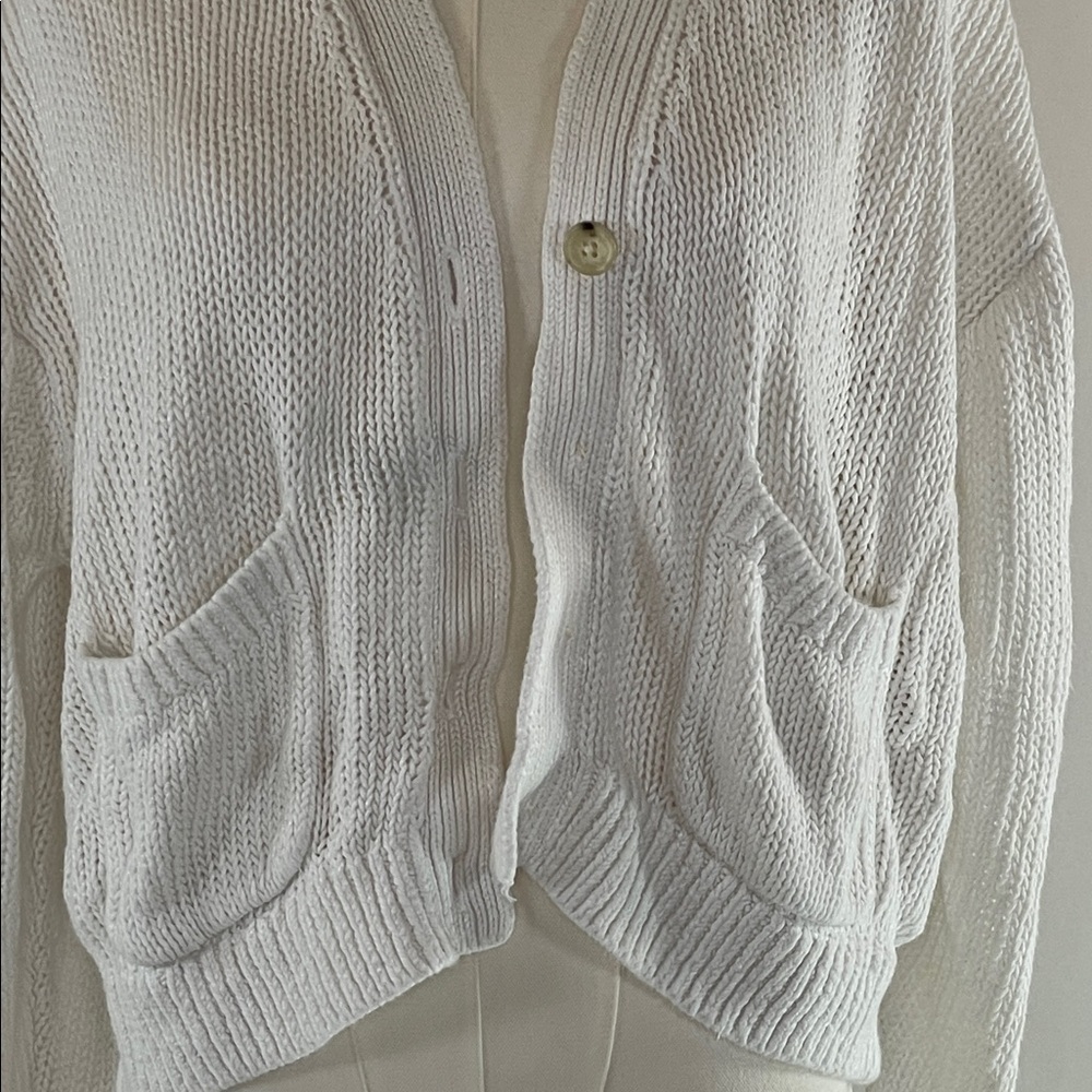 Polo by Ralph Lauren  Linen Long Sleeve Cardigan, L - Picture 3 of 9